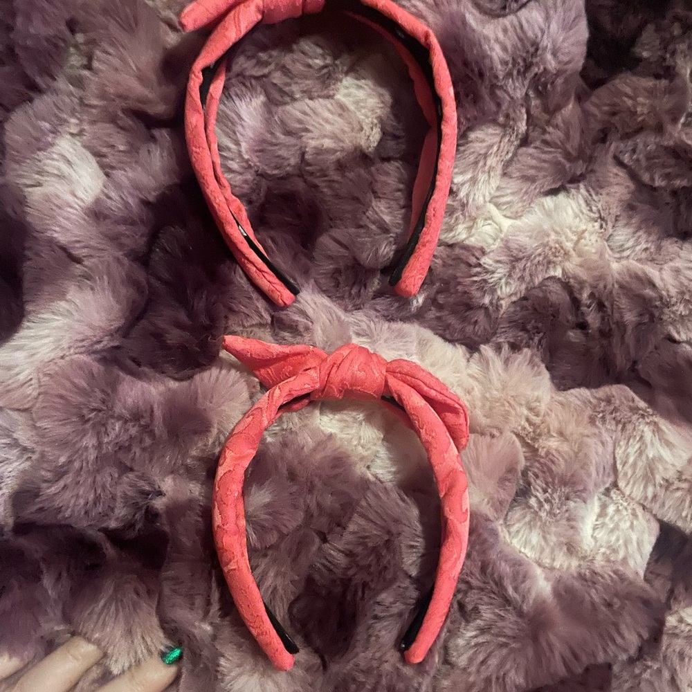Lele Sadough pink Jacquard Knotted Lacey Headbands Set Adult and Kids preown